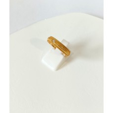 Γυναικείο ασημένιο δαχτυλίδι ανοιχτό επίχρυσο με ζιργκόν (SR40)